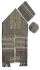Rikmat Elimelech Handloom Woven Gray Silk Tallit